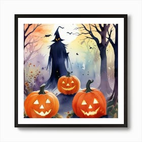 1000014233 Portrait of Halloween art print  Art Print