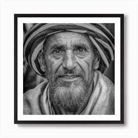 Portrait Of An Old Man 3 Art Print