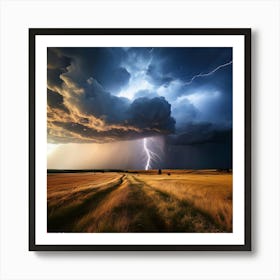 Lightning In The Sky 2 Art Print