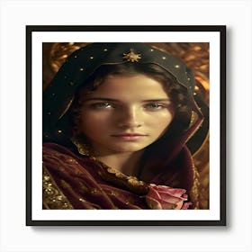 Portrait Of A Young Woman Art Print