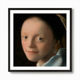 Portrait Of A Girl With A Pearl Earring Art Print