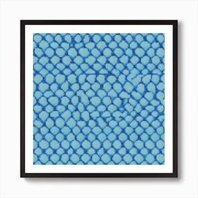 Blue Mosaic Tile Art Print