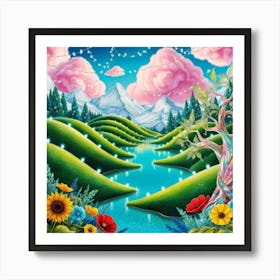 Dreaming Of A Rainbow Art Print