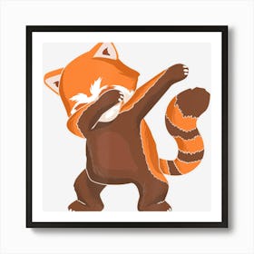 Red Panda Dabbing Dab For Live I Panda Lovers Art Print