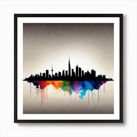 Dubai Skyline 2 Art Print