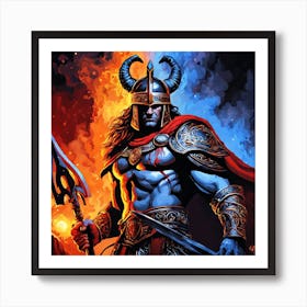Warrior Painting 1 Art Print