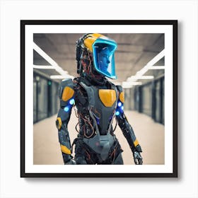 Futuristic Robot 132 Art Print