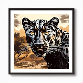 Leopard In The Wild Art Print