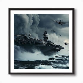 Rough Sea Art Print