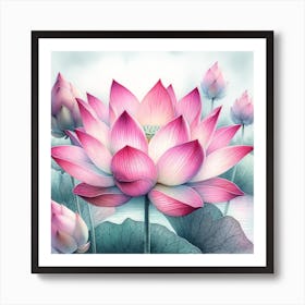 Lotus Flower 6 Art Print