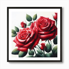 Red Roses 2 Art Print