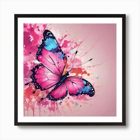 Butterfly Painting 139 Art Print