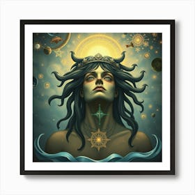 Goddess Of The Sea 1 Art Print