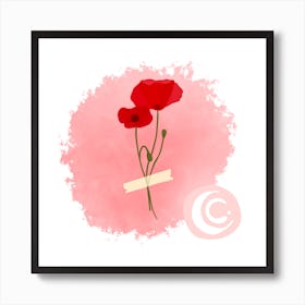 Poppy (Water Flower) Art Print