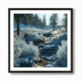 Frosty Forest 1 Art Print