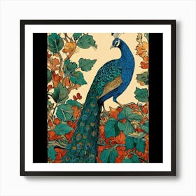 Peacock Art Print