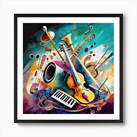 Musical Instruments 1 Art Print