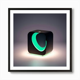 Cube Lamp Art Print