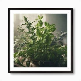 Herbs As A Background Haze Ultra Detailed Film Photography Light Leaks Larry Bud Melman Trendi (4) Art Print
