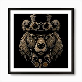 Steampunk Bear 38 Art Print