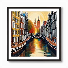 Amsterdam Canal 21 Poster