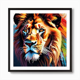 Lion Painting 81 Art Print