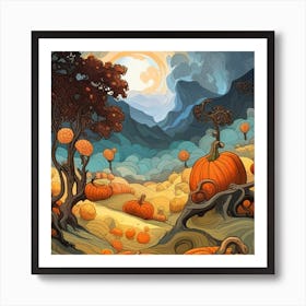 Pumpkin Patch Art Print