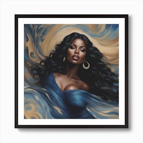 Afro-American Woman Art Print