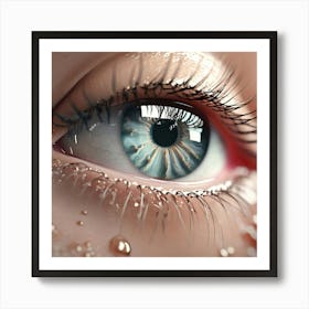 Close Up Of An Eye Art Print