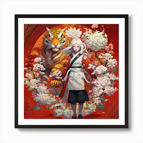 Asian Blossom Art Print