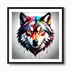 Wolf Painting Art Print