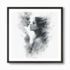 Two Women Kissing 1 Art Print