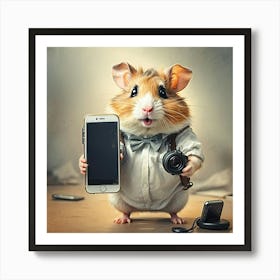 Hamster Photographer 1 Art Print