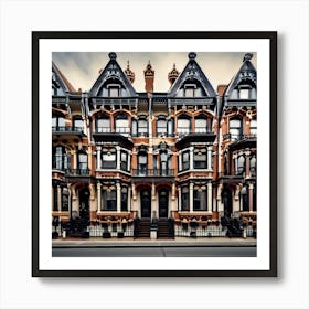 Victorian Houses Art Print