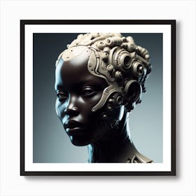 Robot Woman Art Print