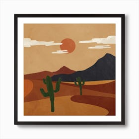 Modern Desert Art 1 Art Print