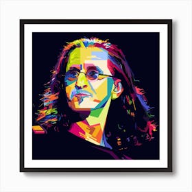 Geddy Lee Style WPAP Art Print