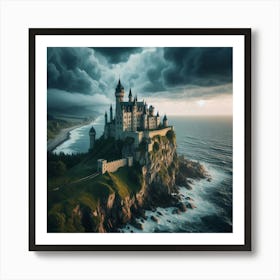 Castle On The Cliff Art Print