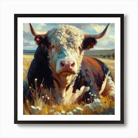 Hereford Bull Poster