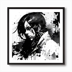 Black And White Painting 2 Art Print