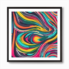 Abstract Swirl Pattern Art Print