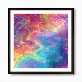 Abstract Psychedelic Painting Art Print