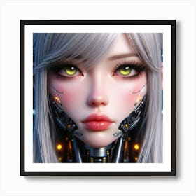 Robot Girl 9 Art Print