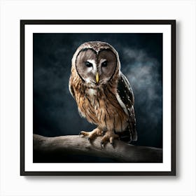 Owl Trending On Artstation Sharp Focus Studio Art Print