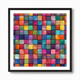 Colorful Squares Art Print