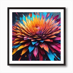 Colorful Flower 1 Art Print