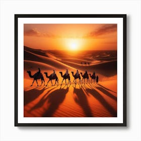 Bedouin Sunset 1 Art Print