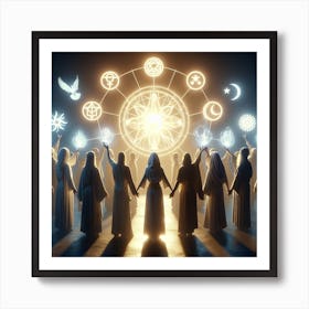 Group Of Witches Art Print