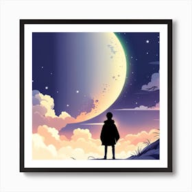 Feeling of thought Art Print