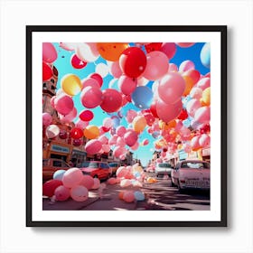 Balloons In The Sky Affiche